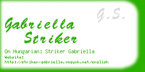 gabriella striker business card